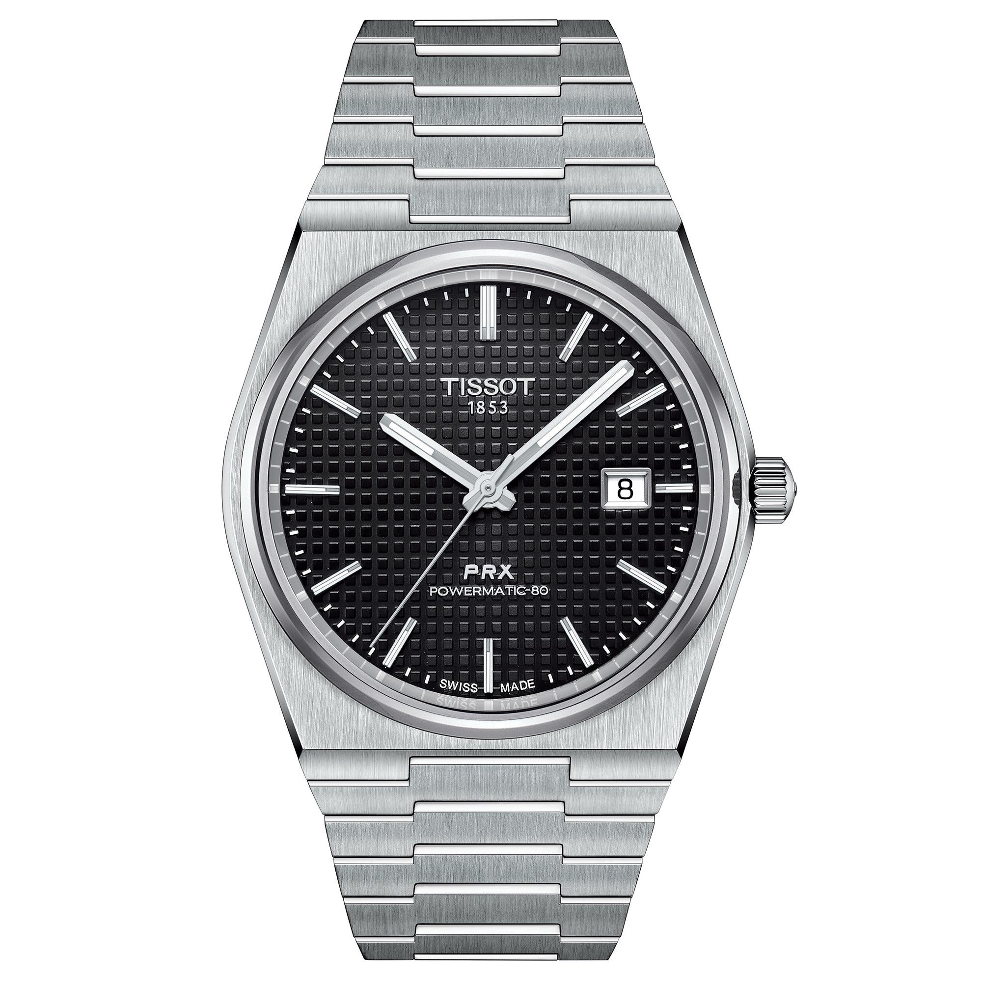 Tissot Prx Powermatic 80 Men's Black Watch - T1374071105100
